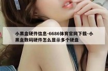 小黑盒硬件信息-6686体育官网下载-小黑盒数码硬件怎么显示多个硬盘